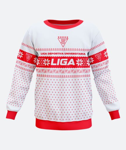 Buzo navidad LDU blanco